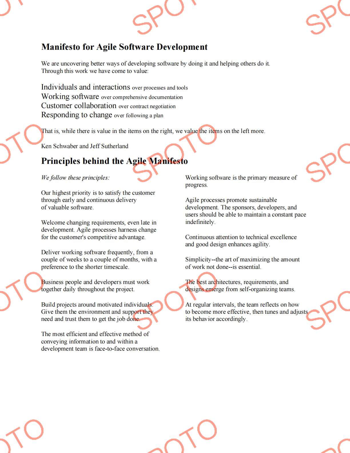 PMP Agile Study Materials