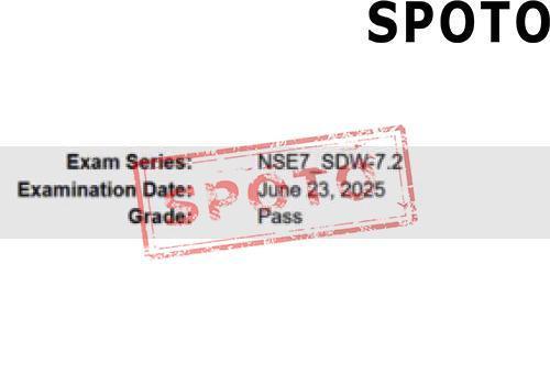 NSE7-SDW72-P