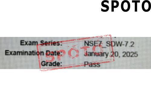 NSE7-SDW72