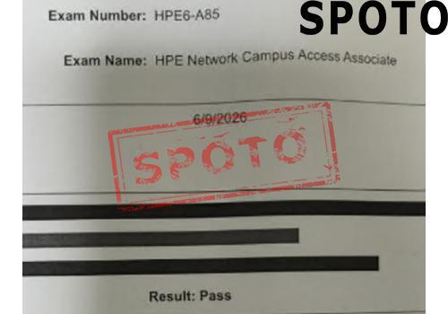 HPE6-A85
